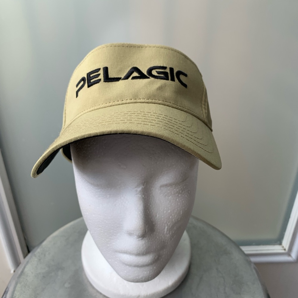 PELAGIC Visor Premium Performance Hat Deep Sea Khaki One Size  Fishing